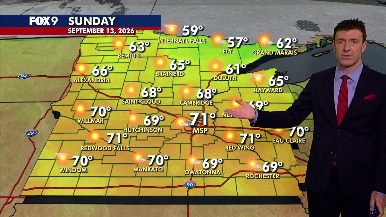 MN weather: Beautiful Saturday winds down summer heat