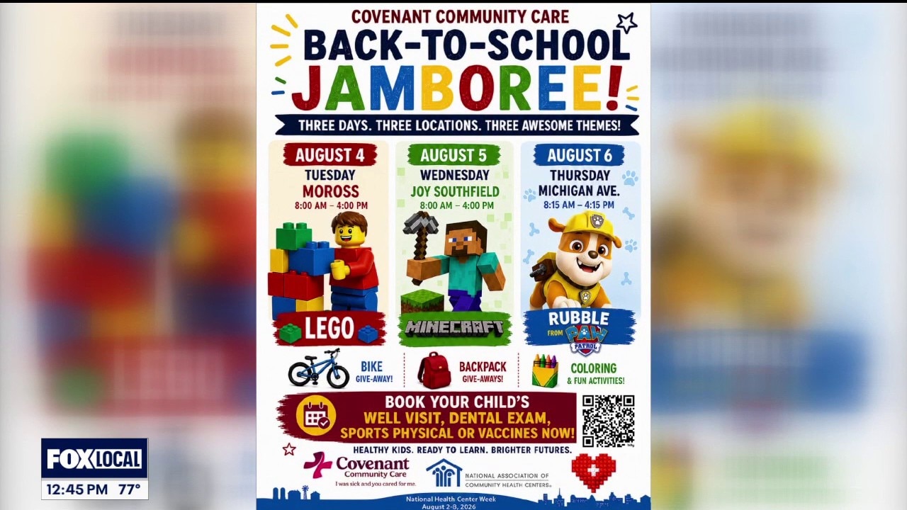 Covenant Community Care hosting a 3-day Back-to-School Jamboree