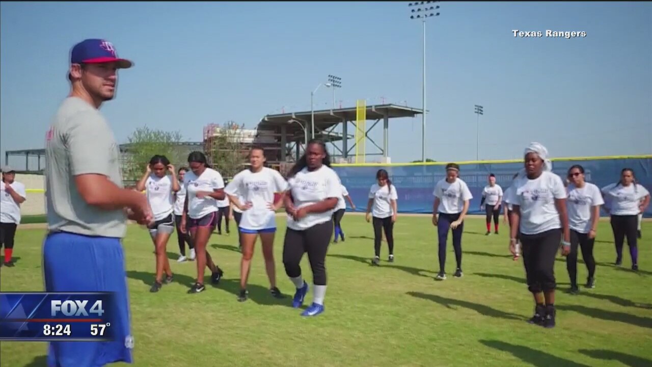 Globe Life Park hosts girls baseball tournament