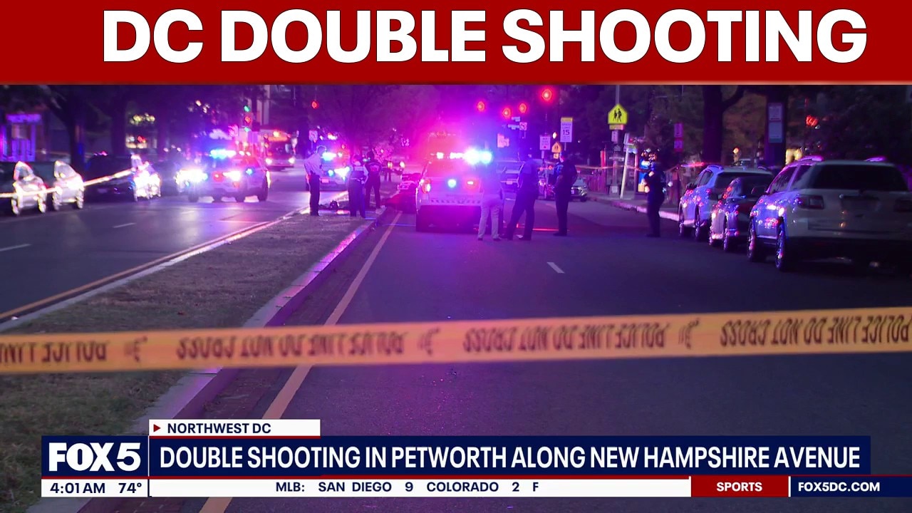 Double shooting reported in Petworth; suspect sought | FOX 5 AT 4AM
