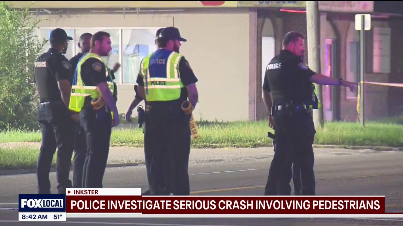 Two people hit in pedestrian crash on Inkster Road