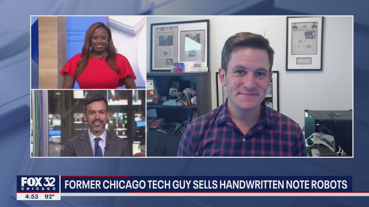 Former Chicago tech guy sells handwritten notes created by robots
