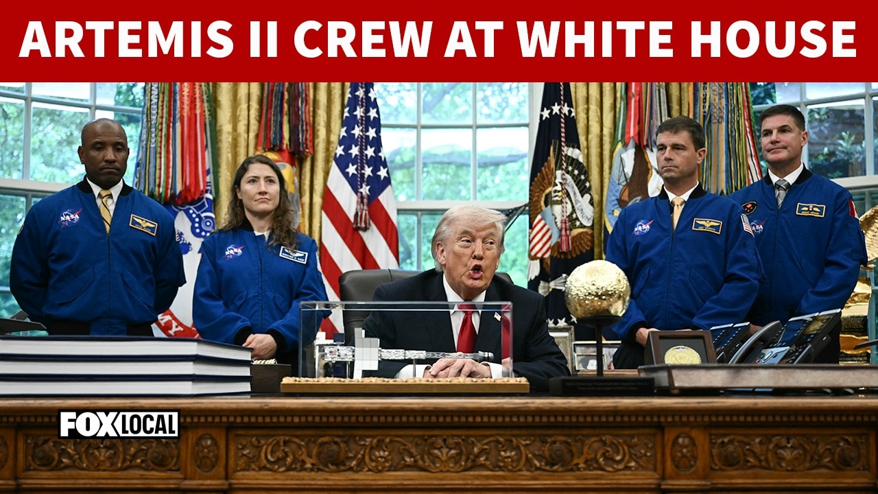 FULL: Artemis II astronauts visit the White House