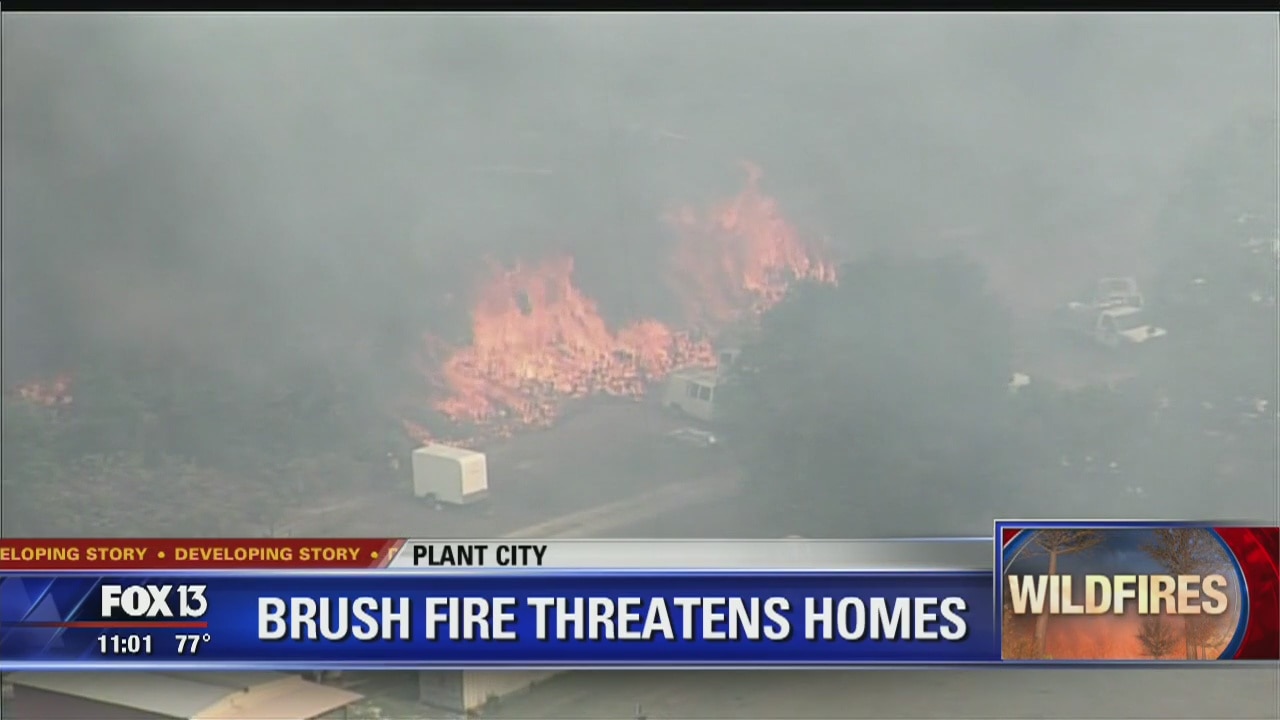 Homes spared from fire by fast-acting firefighters