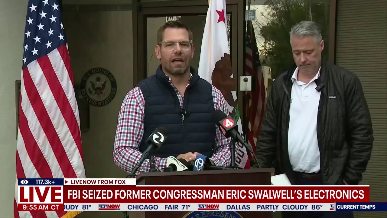 FBI raids former Rep. Eric Swalwell's home