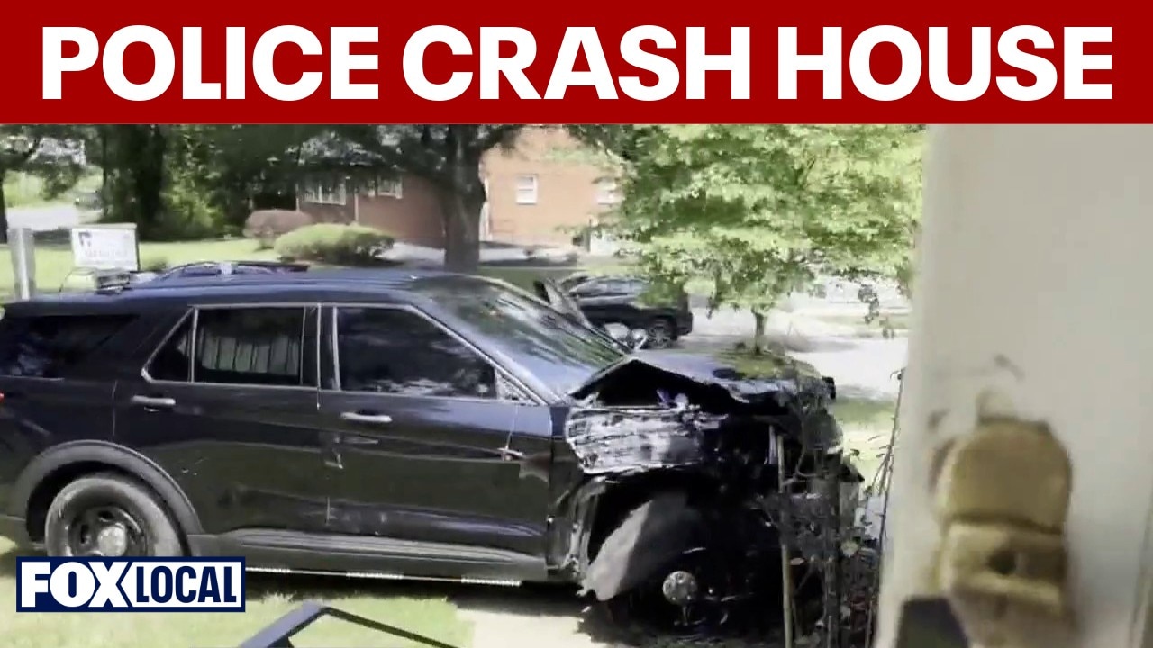 Police officer crashes into Prince George's County house