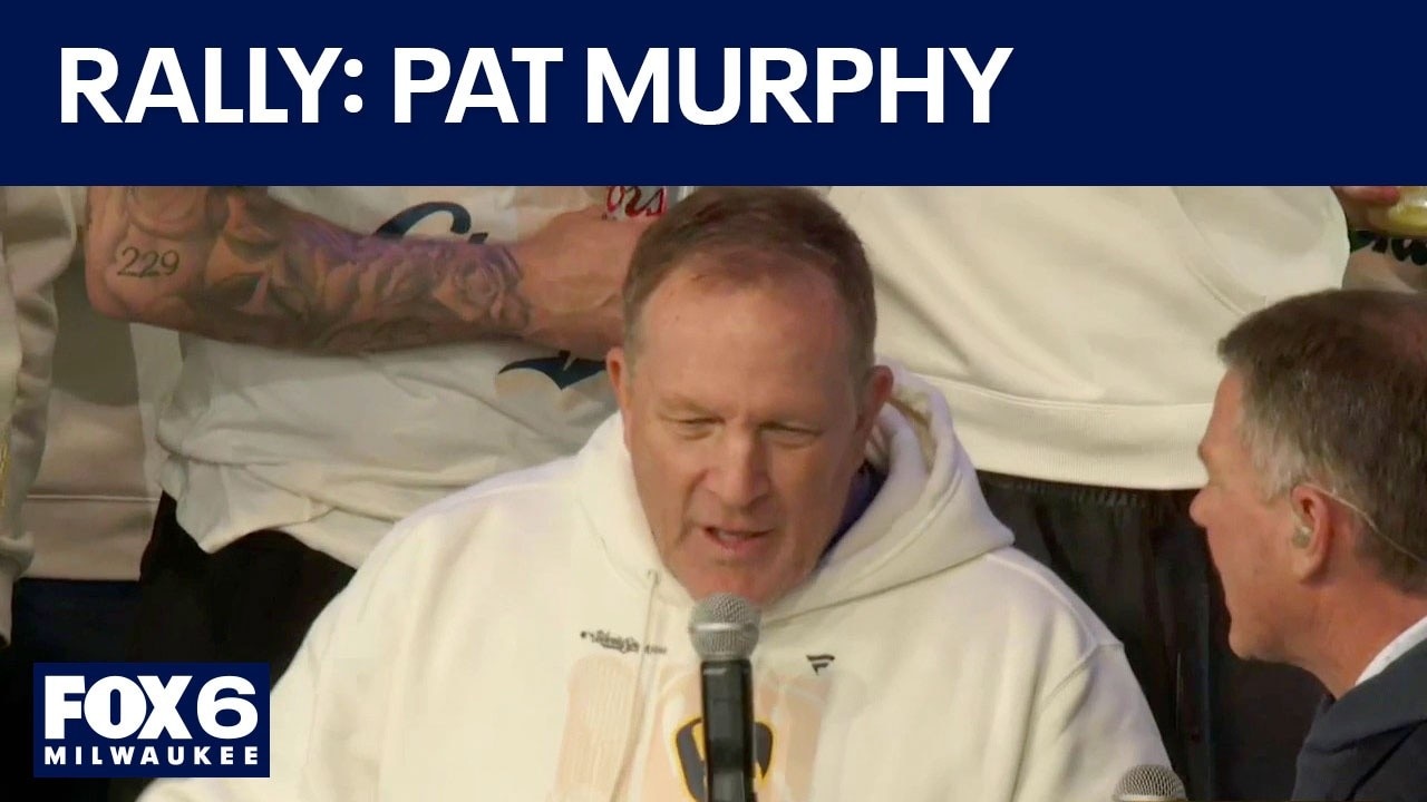 Brewers Championship Rally: Pat Murphy shares his wisdom with fans
