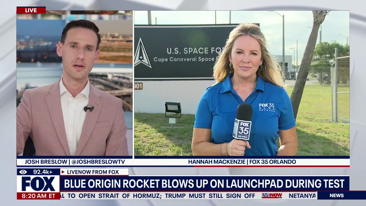Blue Origin rocket blows up on launchpad