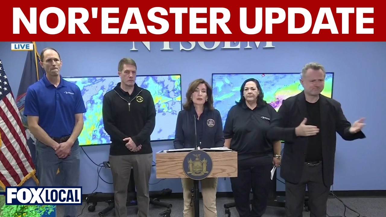 Gov. Hochul gives update on nor'easter conditions in New York
