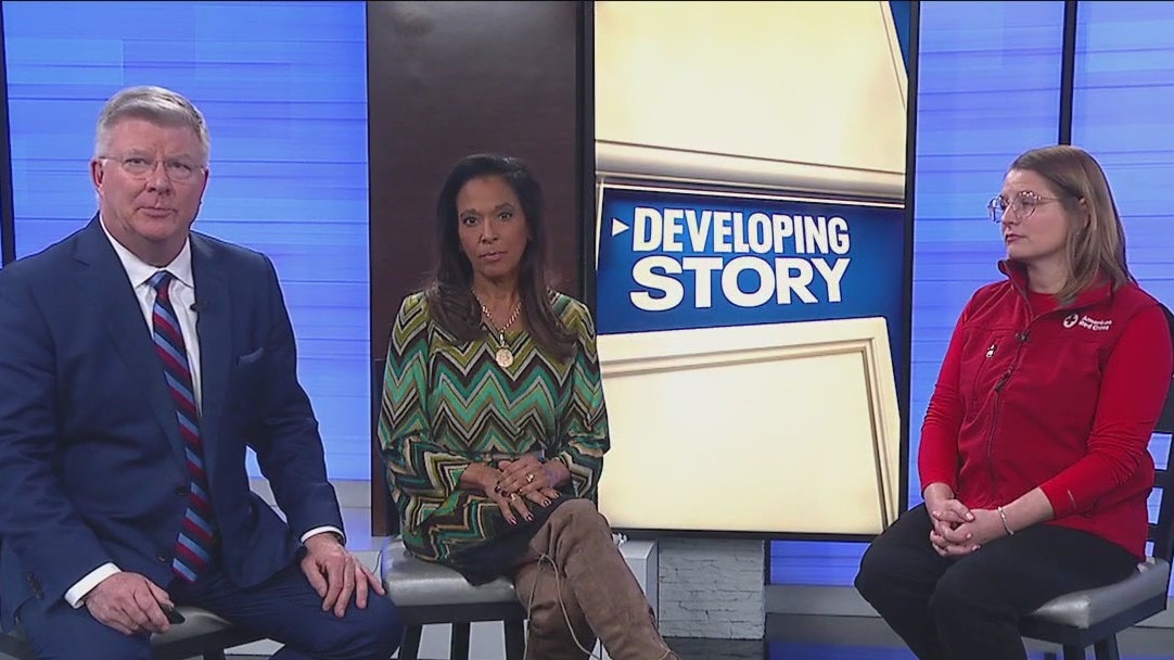 Fatal apartment fire, Red Cross in studio