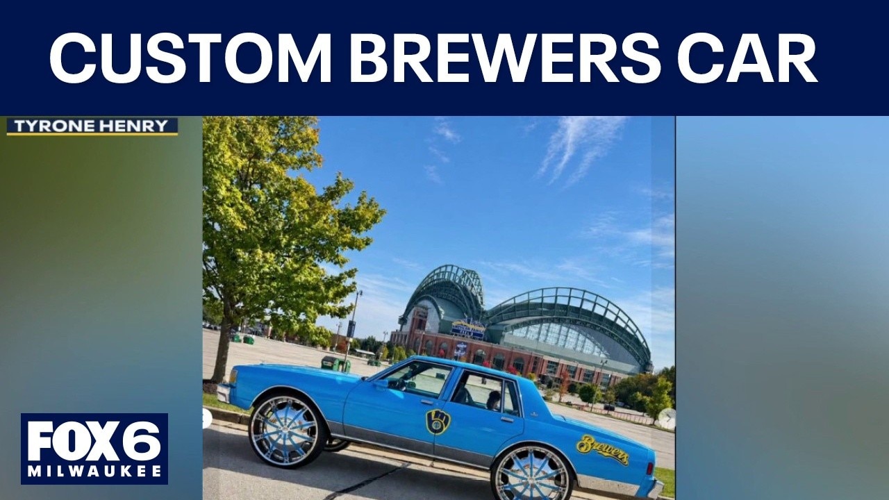 Fan creates custom Brewers car
