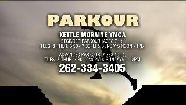 Sampling Parkour at the Kettle Moraine YMCA