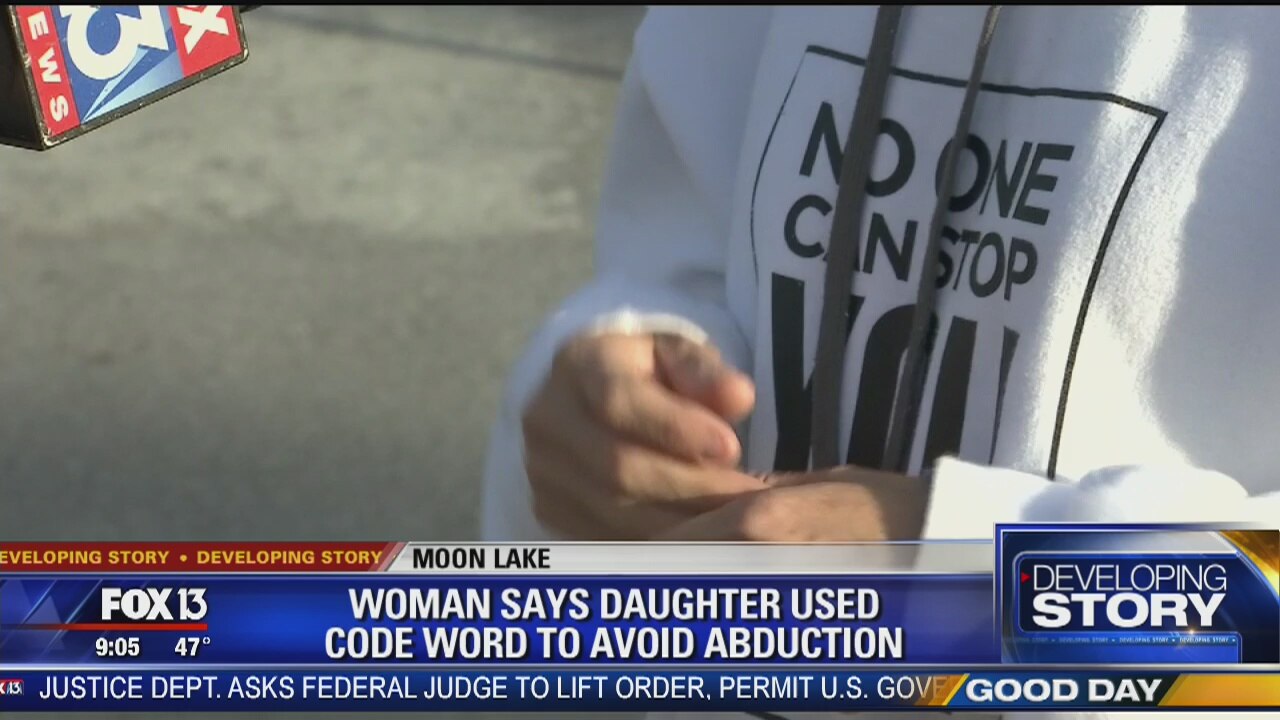 Woman says daughter used code word to avoid abduction