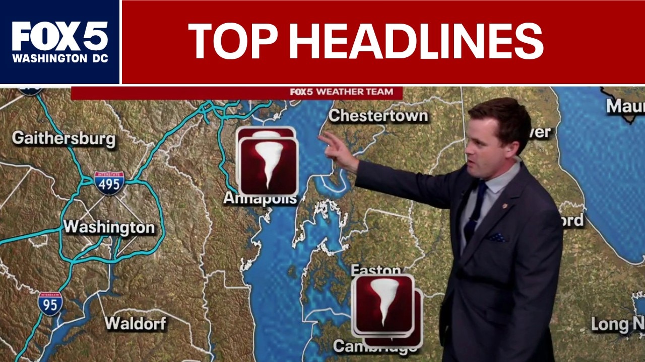 3 tornadoes confirmed in Maryland; ACLU suing National Guard for alleged assault on veteran