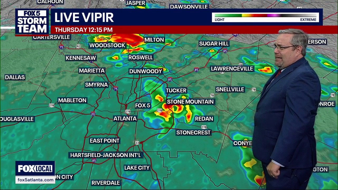 Thursday midday weather forecast