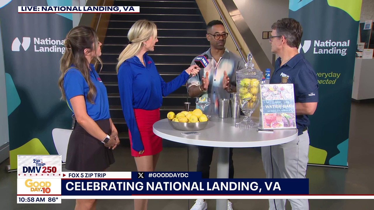 FOX 5 Zip Trip 10AM: Cheers to National Landing from "Water Bar"