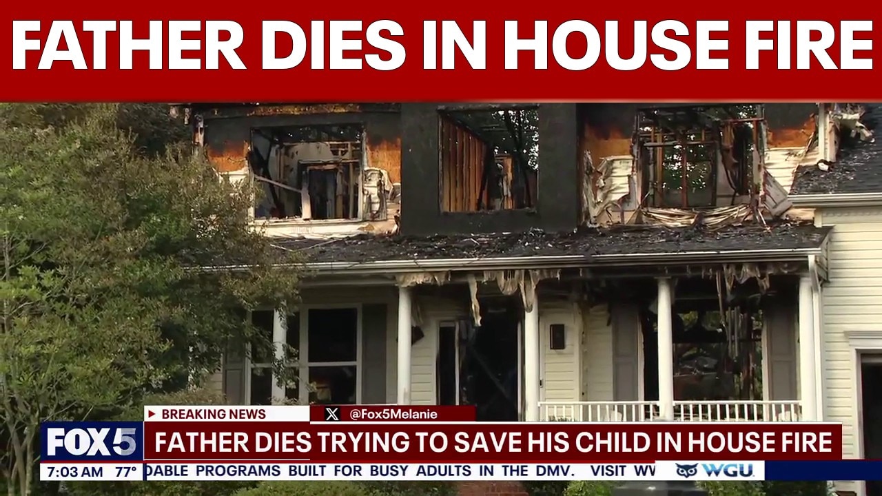Father dies trying to rescue child from MD house fire sparked by discarded fireworks, officials say