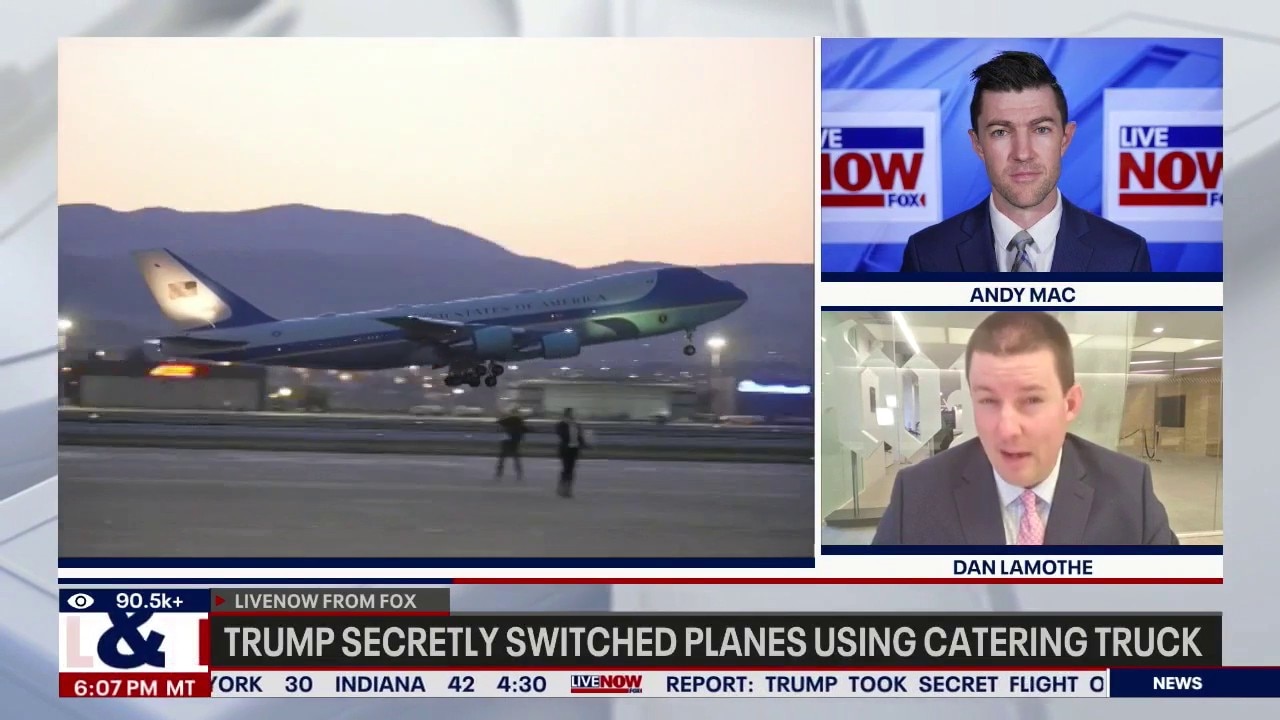 Trump switched planes using catering truck, report says