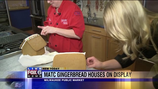 Laura makes a gingerbread house with Deb Socha