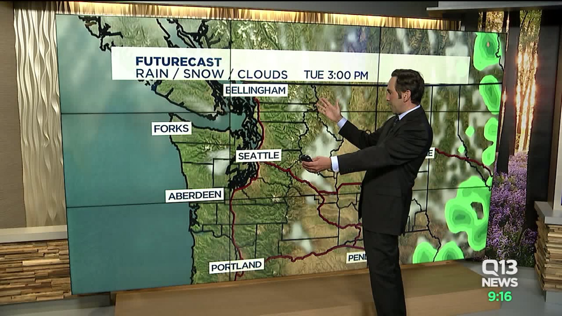 Q13 Monday evening forecast
