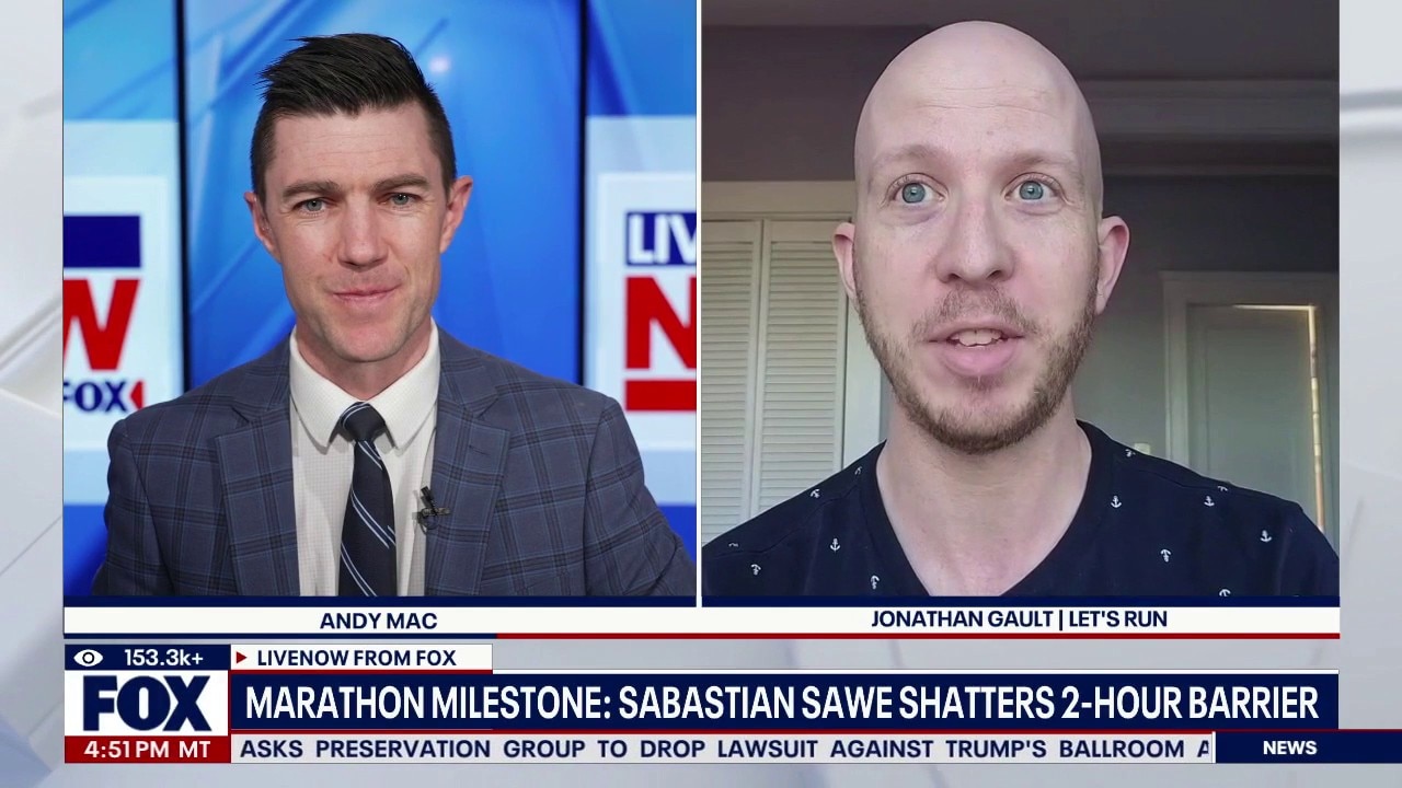 Runner finishes London Marathon in under two hours 