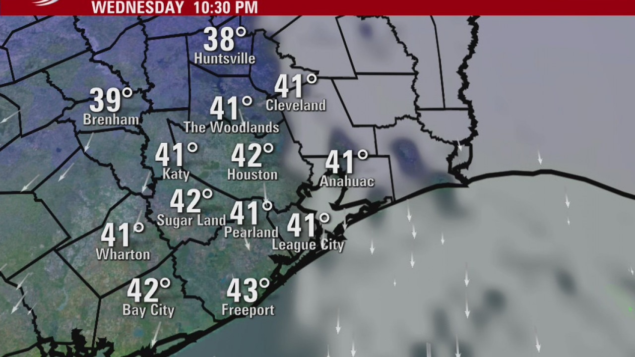Wednesday night weather forecast
