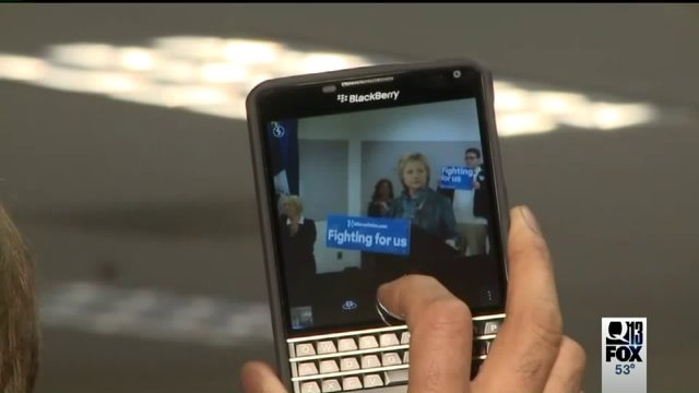 Hillary Clinton labor organizing event