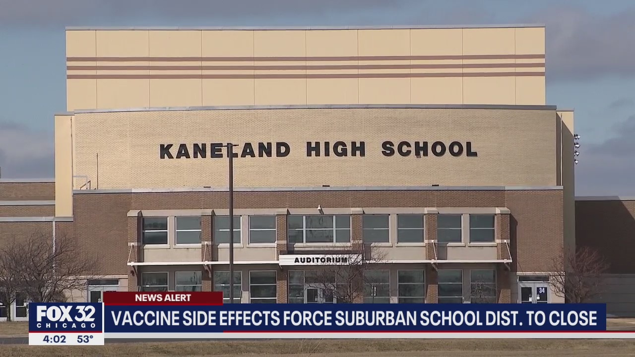 Vaccine effects force suburban school district to close