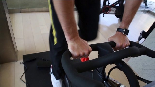 The stationary bike goes high tech