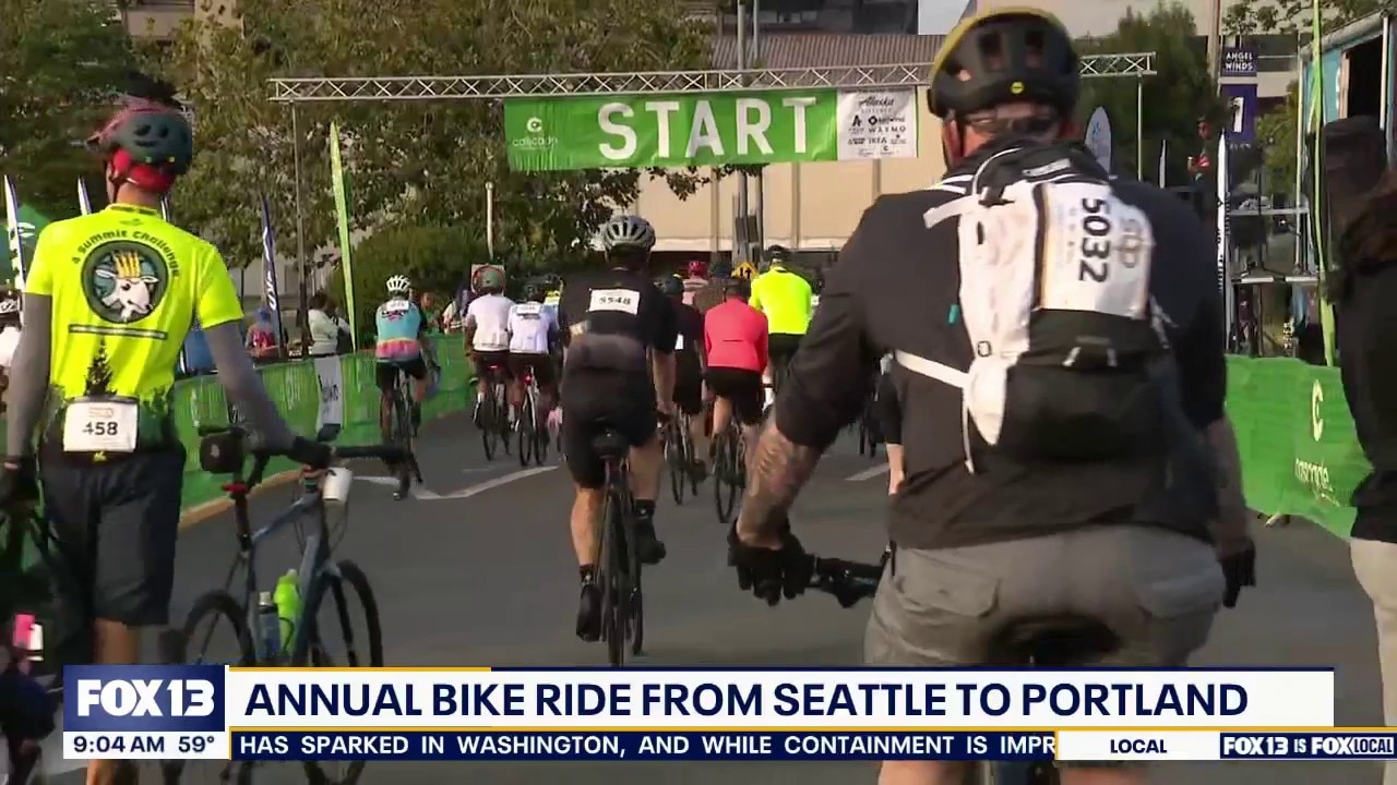 Cyclists fill backroads for annual summer Seattle-to-Portland ride