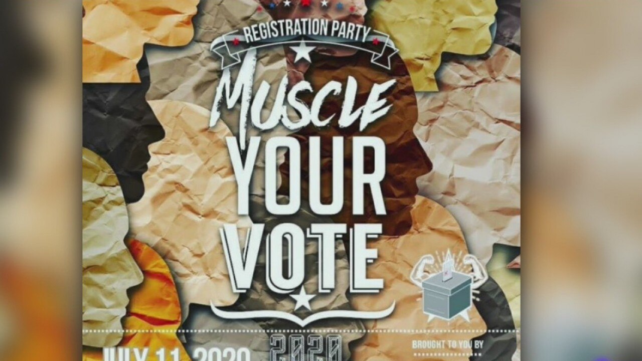 Houston gym stepping up to help others register for November election