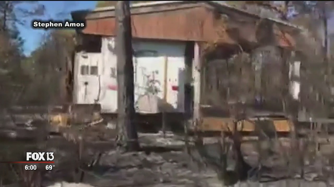 Polk fire continues to flare up