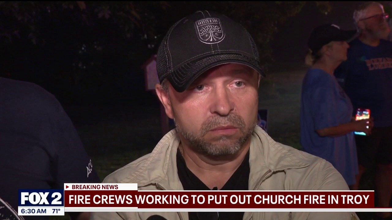 Large church fire in Troy appears to be a 'total loss'