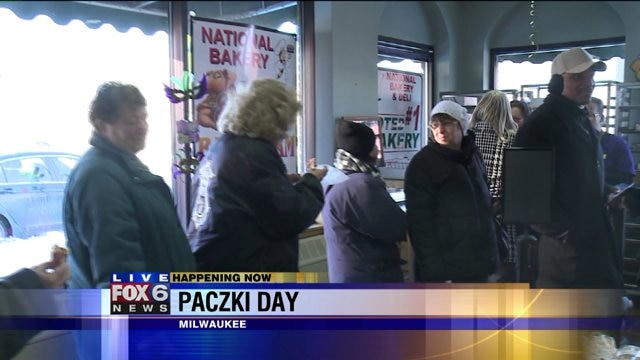 Laura talks with people about their love for Paczki