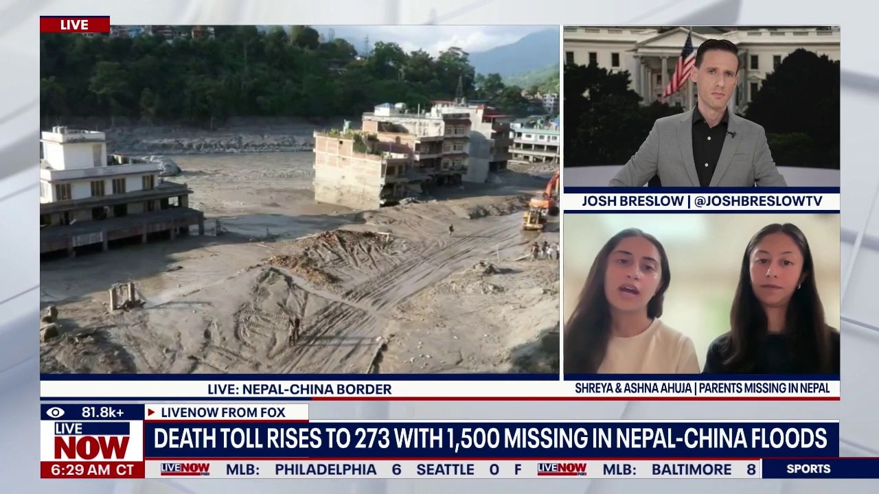 Nepal floods: Sisters search for missing parents