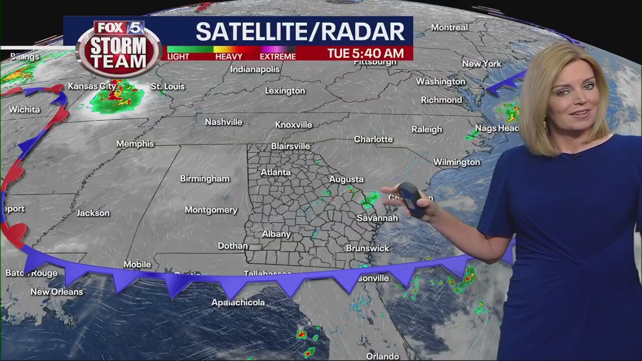 Tuesday morning weather forecast