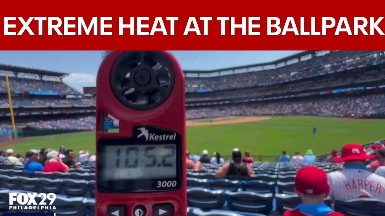 Phillies fans battle 105-degree heat at ballpark