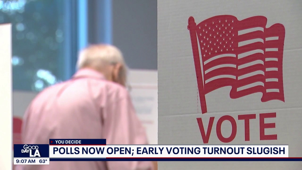 California early voting turnout sluggish