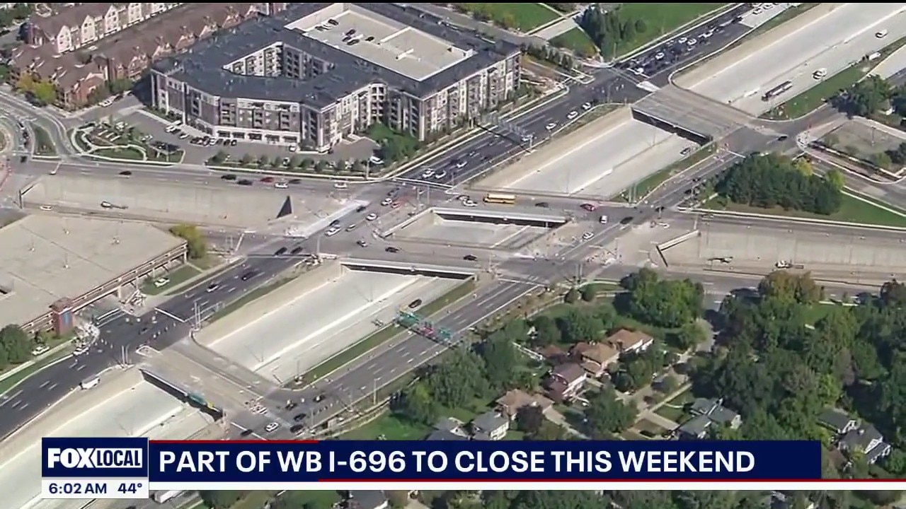 Section of WB I-696 to close this weekend
