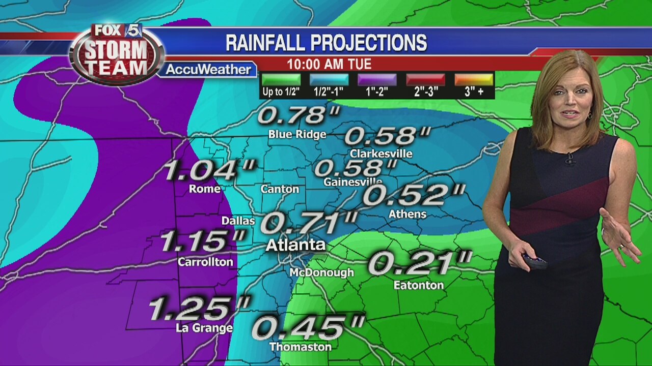 Monday morning forecast