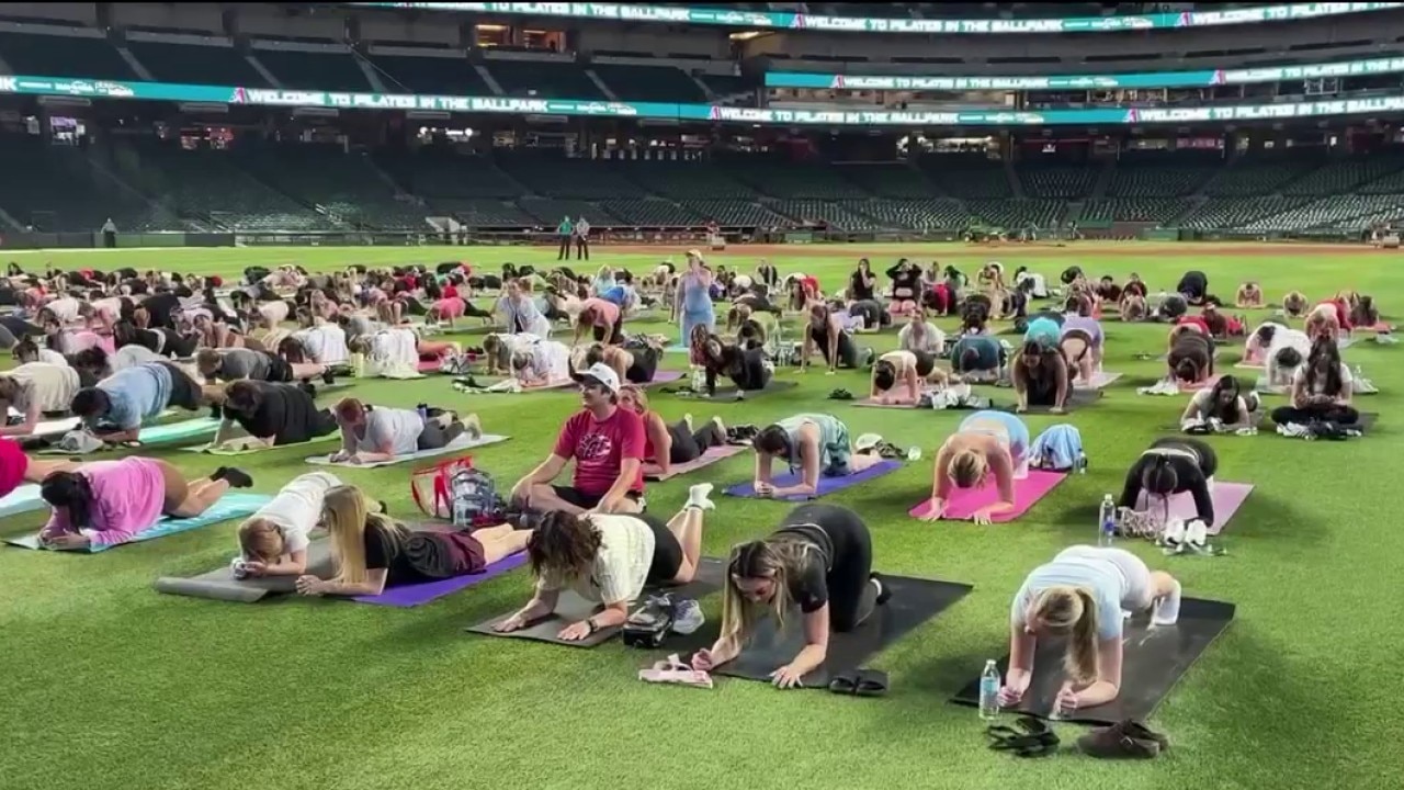 Pilates in the Ballpark fitness fundraiser brings hundreds to Chase Field