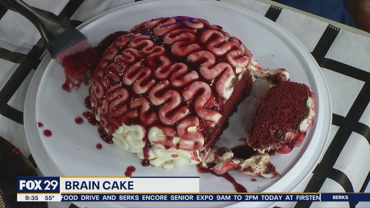 Halloween Treats: Eyeball donut holes, brain cake and cinnamon bun itestines