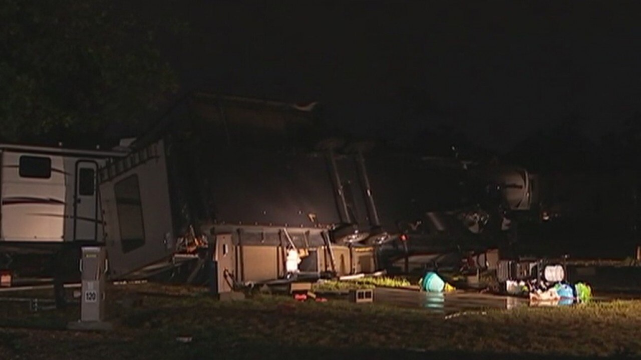 Storm damage in Central Texas