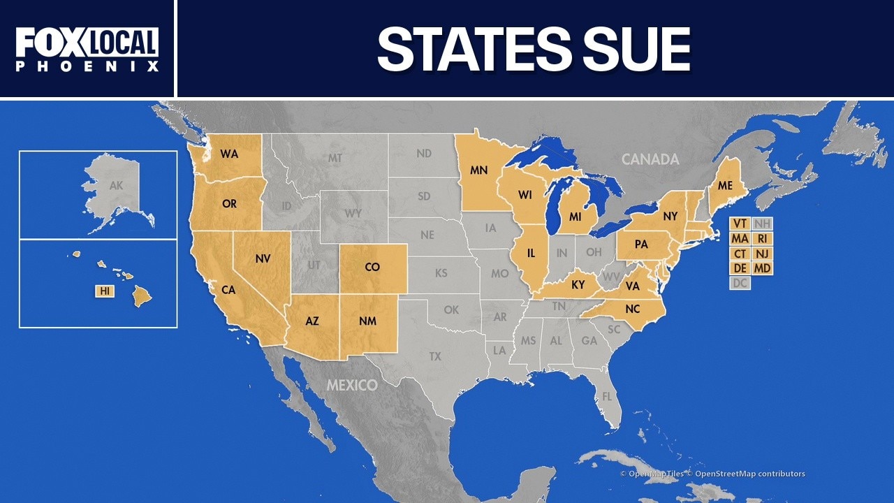 25 states sue Trump over new tariffs