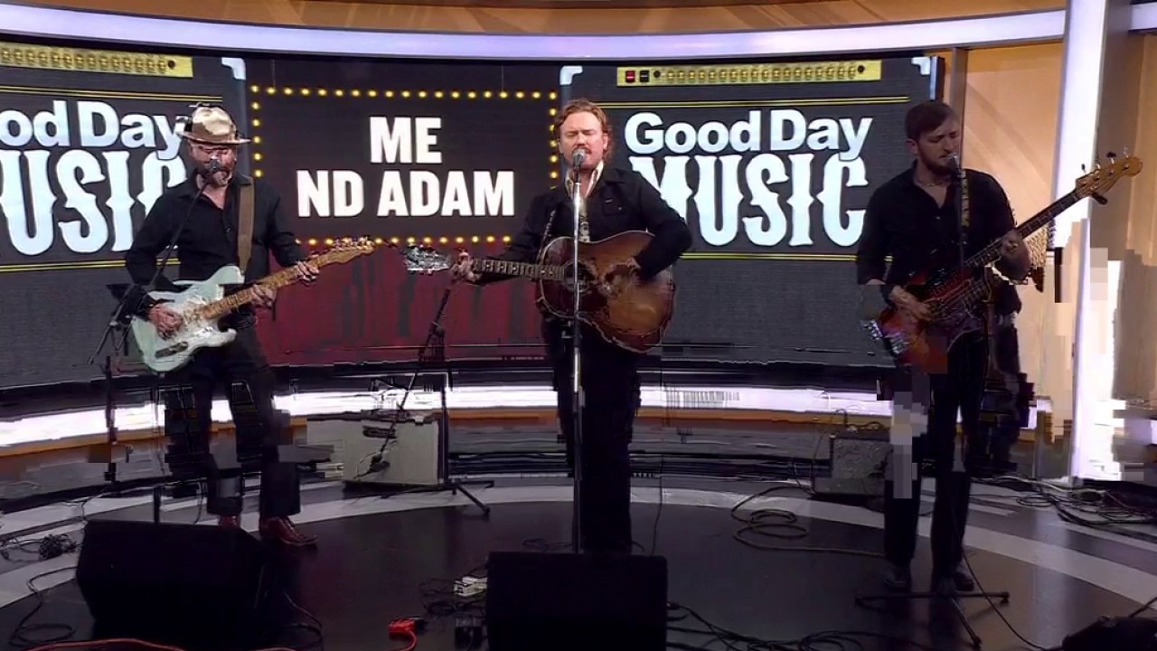 Me Nd Adam perform in FOX 7 Austin studios