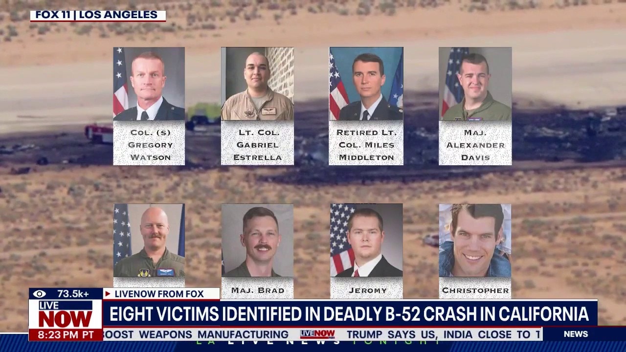 Victims identified in deadly B-52 crash in California
