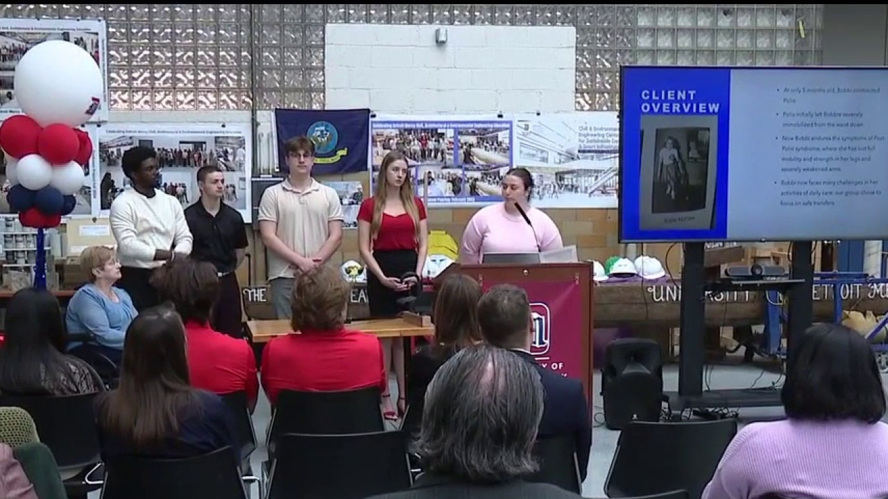 University of Detroit Mercy students design custom devices for the disabled