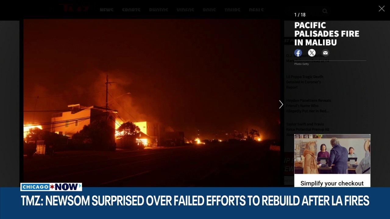 TMZ: Gov. Gavin Newsom frustrated over stalled wildfire recovery proposal | ChicagoNOW