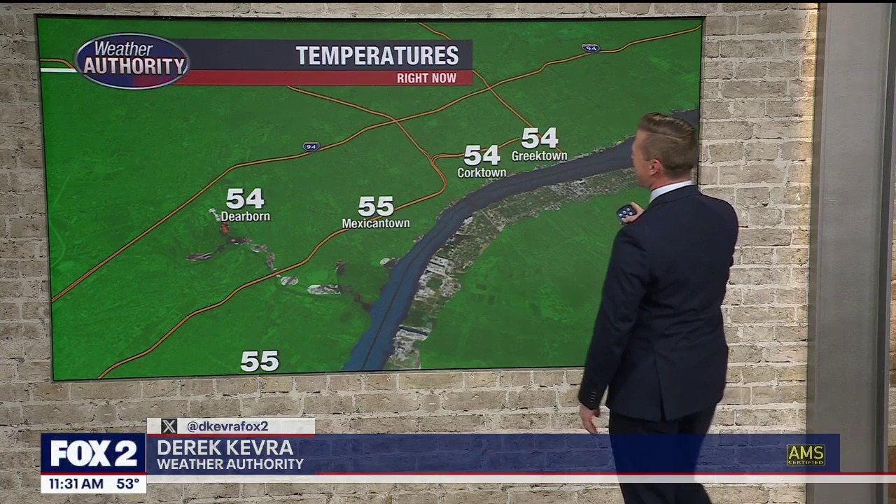 A cooler day ahead, with cloudy skies