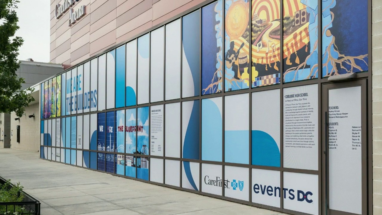 DC students paint new mural on CareFirst Arena
